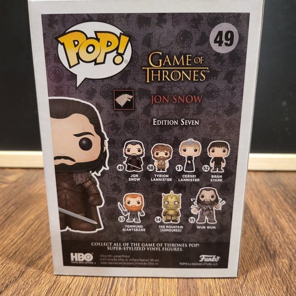 Game of Thrones Jon Snow Funko Pop - Picture 3 of 9